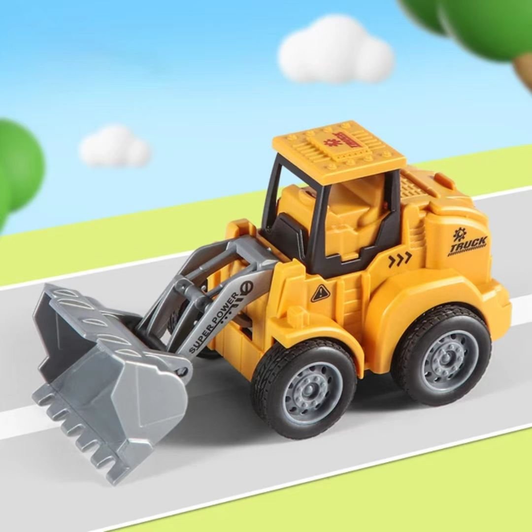 Mini Pull Back Power Engineering Truck Car Game Vehicle Model Children Educational Toy Funny Kids Toys for Boys Plastic Car