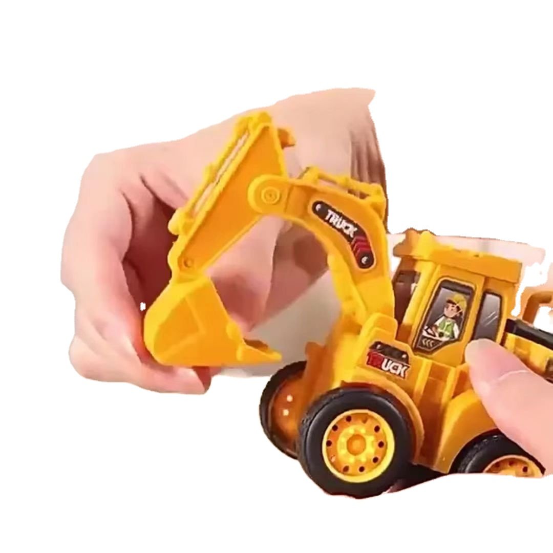 Mini Pull Back Power Engineering Truck Car Game Vehicle Model Children Educational Toy Funny Kids Toys for Boys Plastic Car