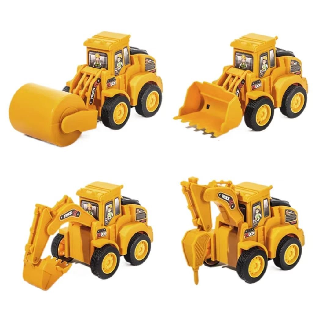 Mini Pull Back Power Engineering Truck Car Game Vehicle Model Children Educational Toy Funny Kids Toys for Boys Plastic Car