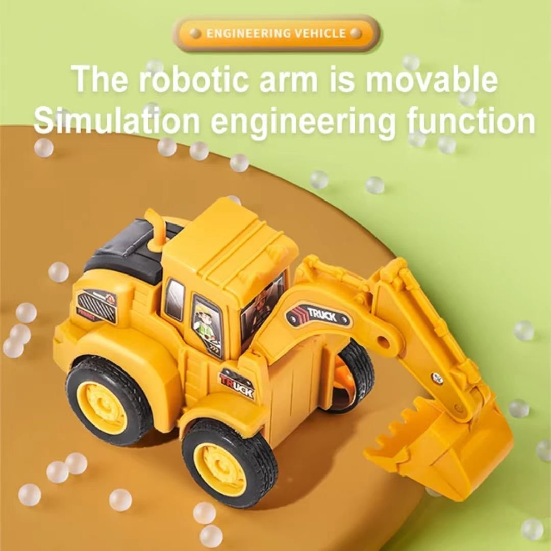 Mini Pull Back Power Engineering Truck Car Game Vehicle Model Children Educational Toy Funny Kids Toys for Boys Plastic Car