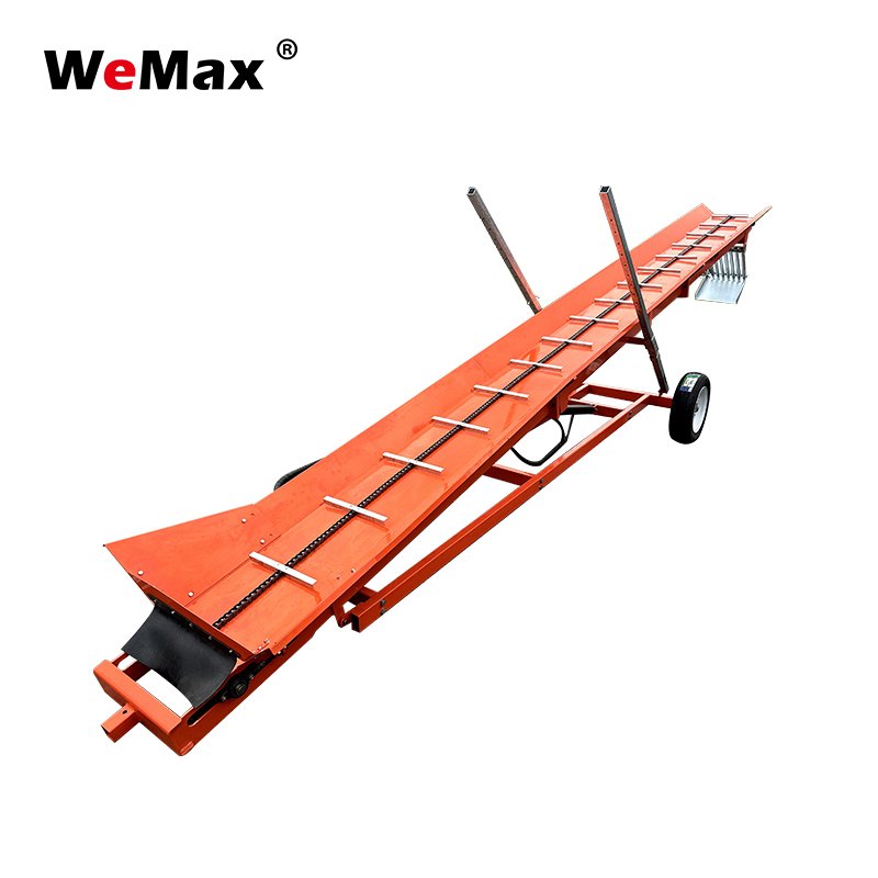 ATV Portable Firewood Processor Transporter 16 Feet China Wood Firewood Conveyor with Chain Belt