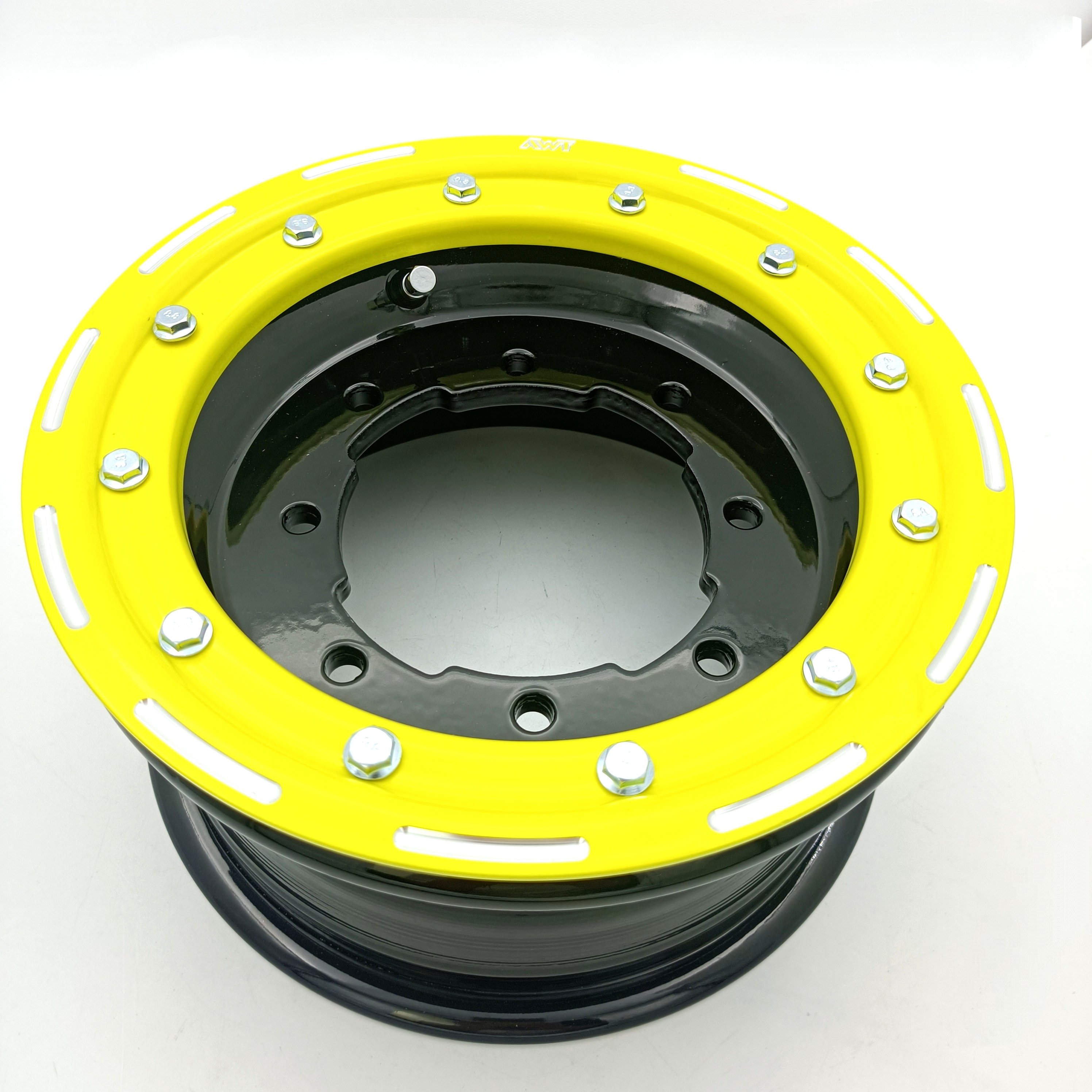 ATV UTV Parts Raptor 700 Banshee 350 YFZ450 450r LTZ400 10X5 Aluminum Racing Beadlock Rims Wheel With Milled Black Ring