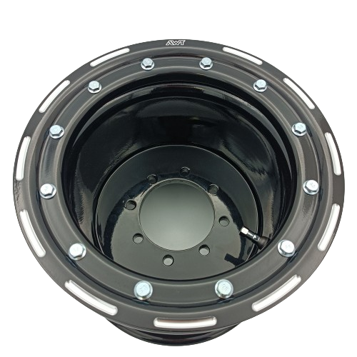 Black Beadlock Rim 10" 10X8 3+5 4/110/115 With Milled Ring Fit for TRX LTR LTZ KFX 250 400 450