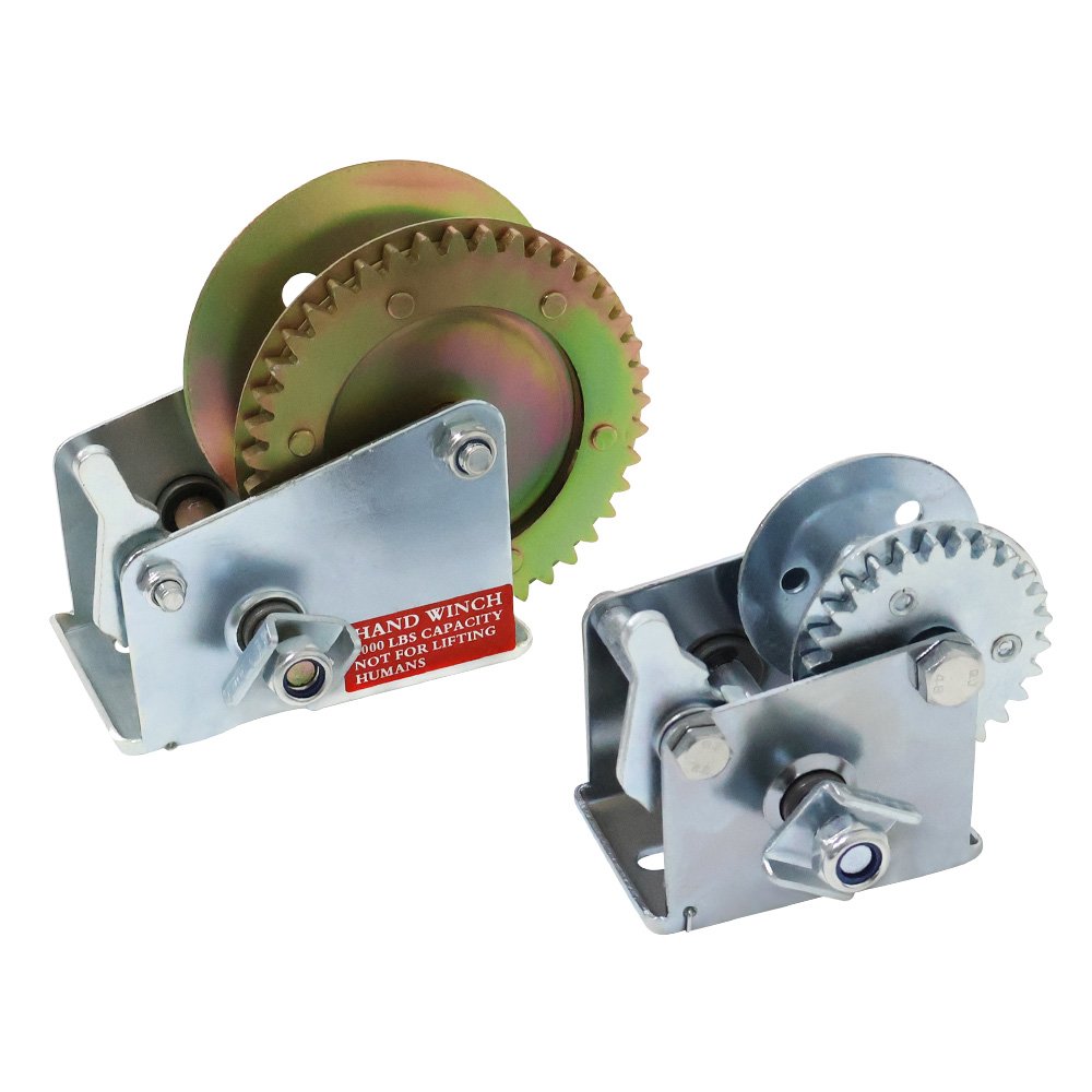500 - 3500 Lbs Wire Rope Portable Small Manual Winch Construction Pulling Anchor Boat Winch Mini Crane Hoist Lifting Hand Winch