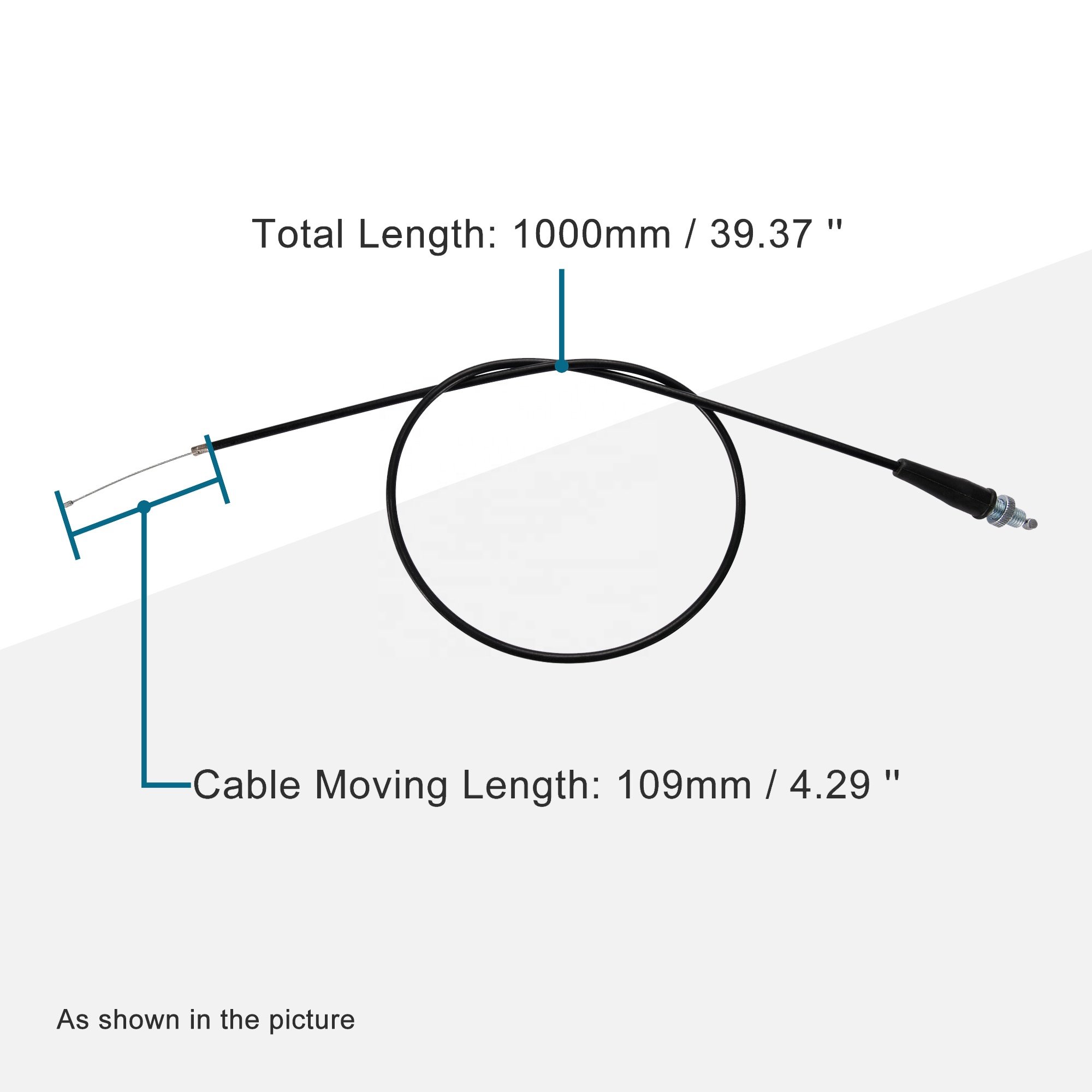 GOOFIT 100cm Motorcycle Throttle Cable Replacement for GY6 125cc 150cc 200cc 250cc Vertical Engine Scooter ATV Dirt Pit Bike