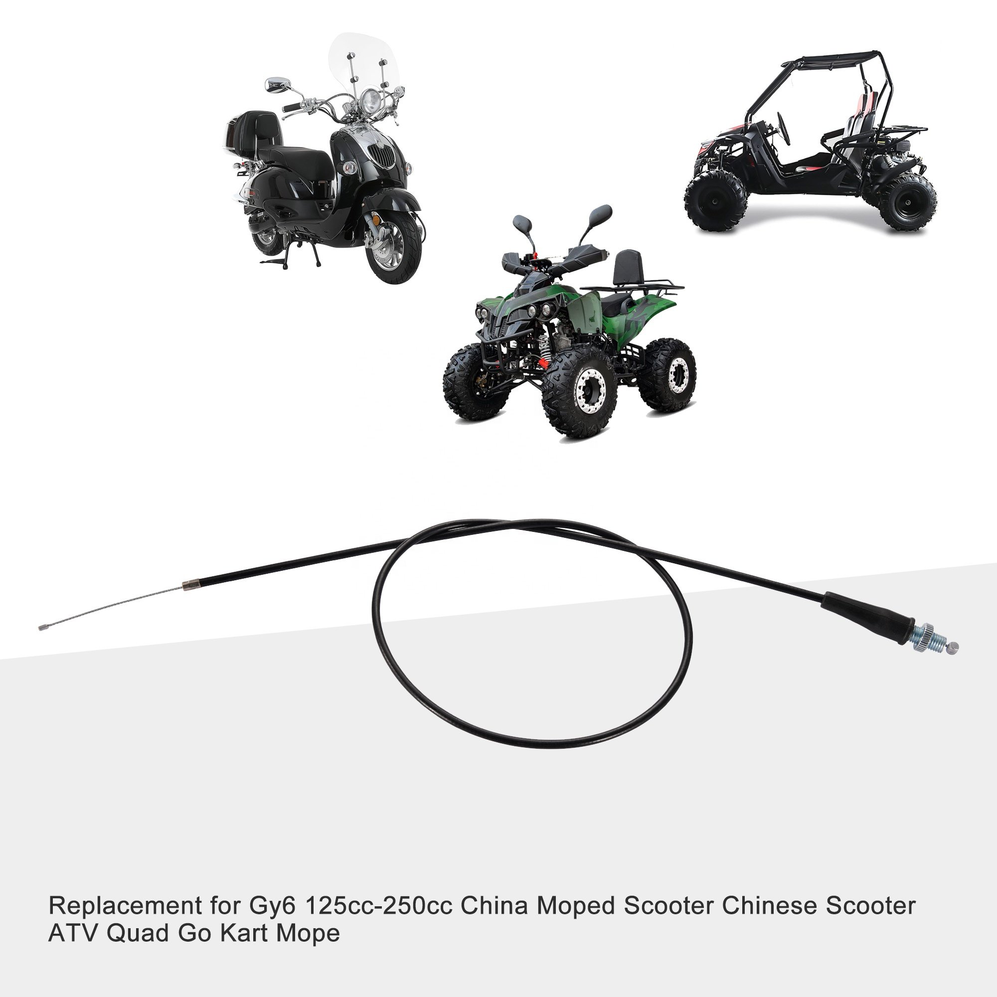 GOOFIT 100cm Motorcycle Throttle Cable Replacement for GY6 125cc 150cc 200cc 250cc Vertical Engine Scooter ATV Dirt Pit Bike