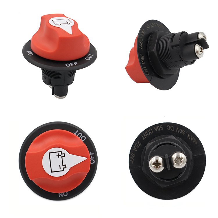 50A 100A 200A 300A Battery Disconnect Cut Off Switch for Marine Boat RV ATV Car UTV Vehicle