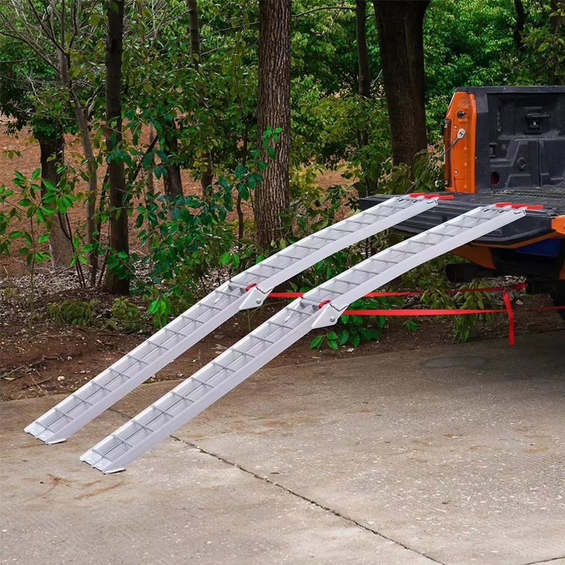 ATV Aluminum Loading Ramps for Trailers Motorcycle Ramps Convenient Comfortable Use