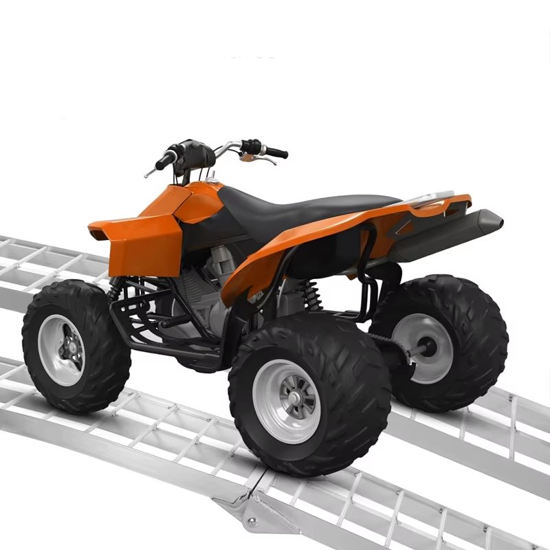 ATV Aluminum Loading Ramps for Trailers Motorcycle Ramps Convenient Comfortable Use