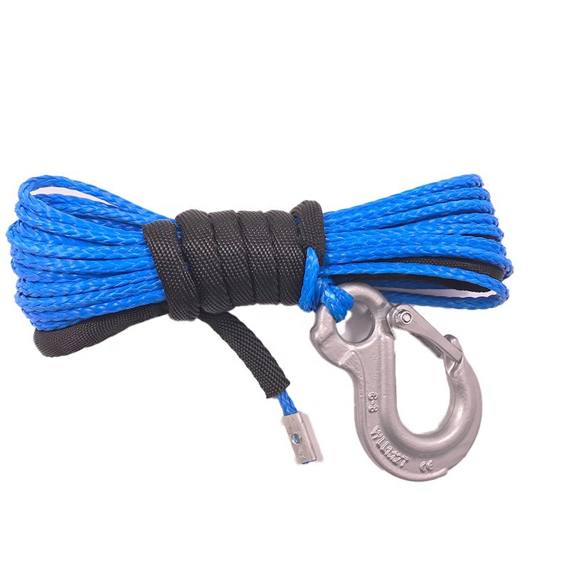 12mm X 24m Synthetic Winch Rope Winch Line Cable Rope with Sleeve for ATV UTV