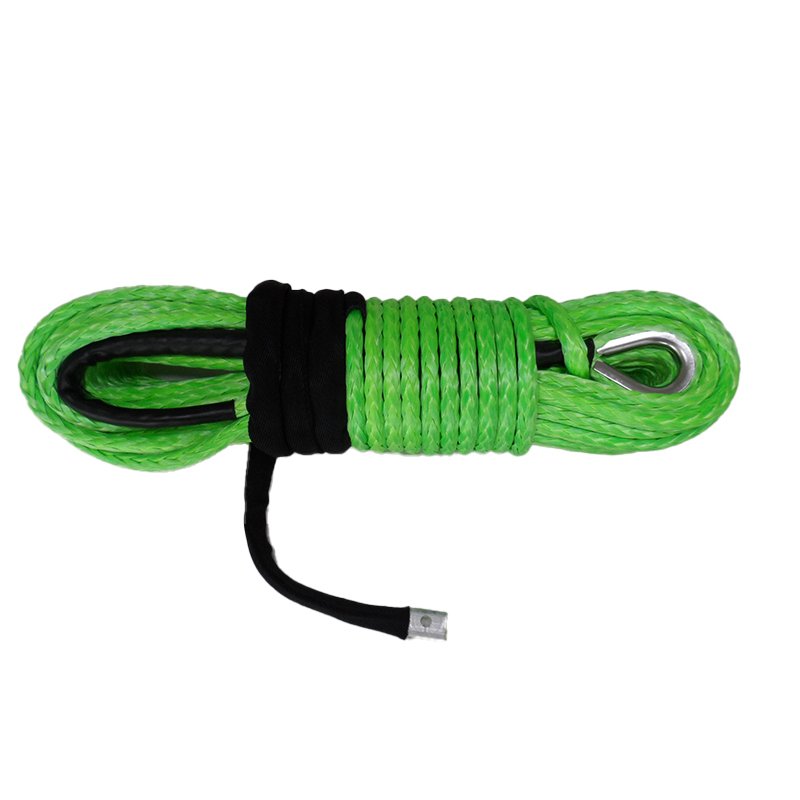 12mm X 24m Synthetic Winch Rope Winch Line Cable Rope with Sleeve for ATV UTV