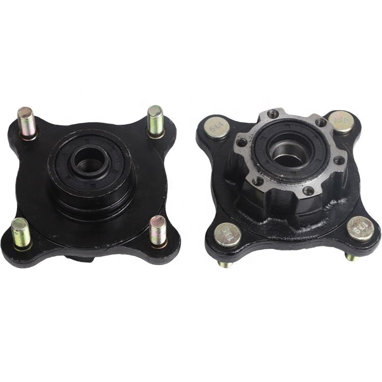 17mm/20mm M10 4 Stud Front Wheel Hub Bearing Flange Fit for China ATV 110cc 150cc 200cc 250cc Go Kart Buggy UTV Quad Bike Parts