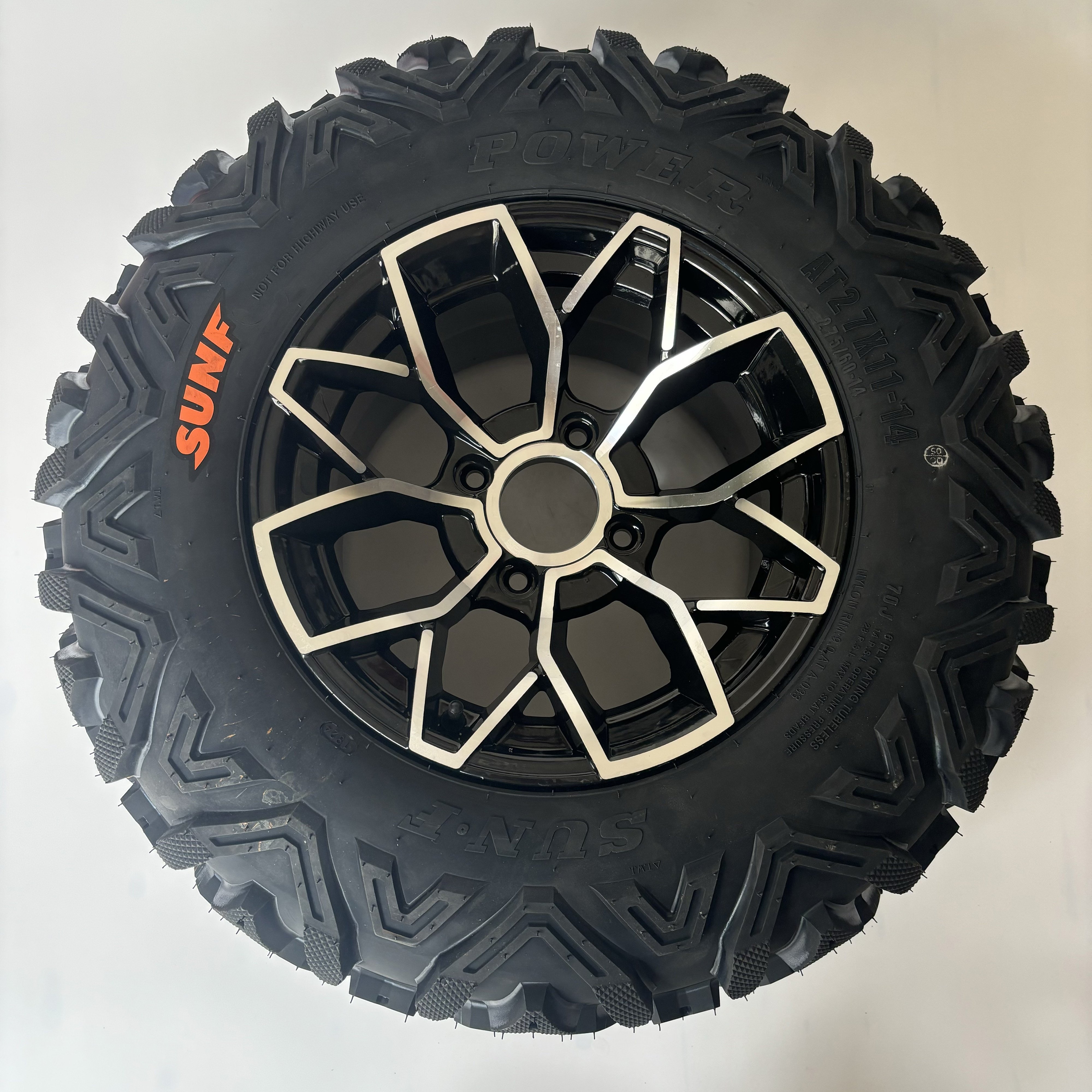 Newest Design 14inch Aluminum Alloy Rim Front 14x7 Rear 14x9 Fit for ATV UTV GO KART Tires 26x9-14/ 27x9-14 /26x11-14 /27x11-14
