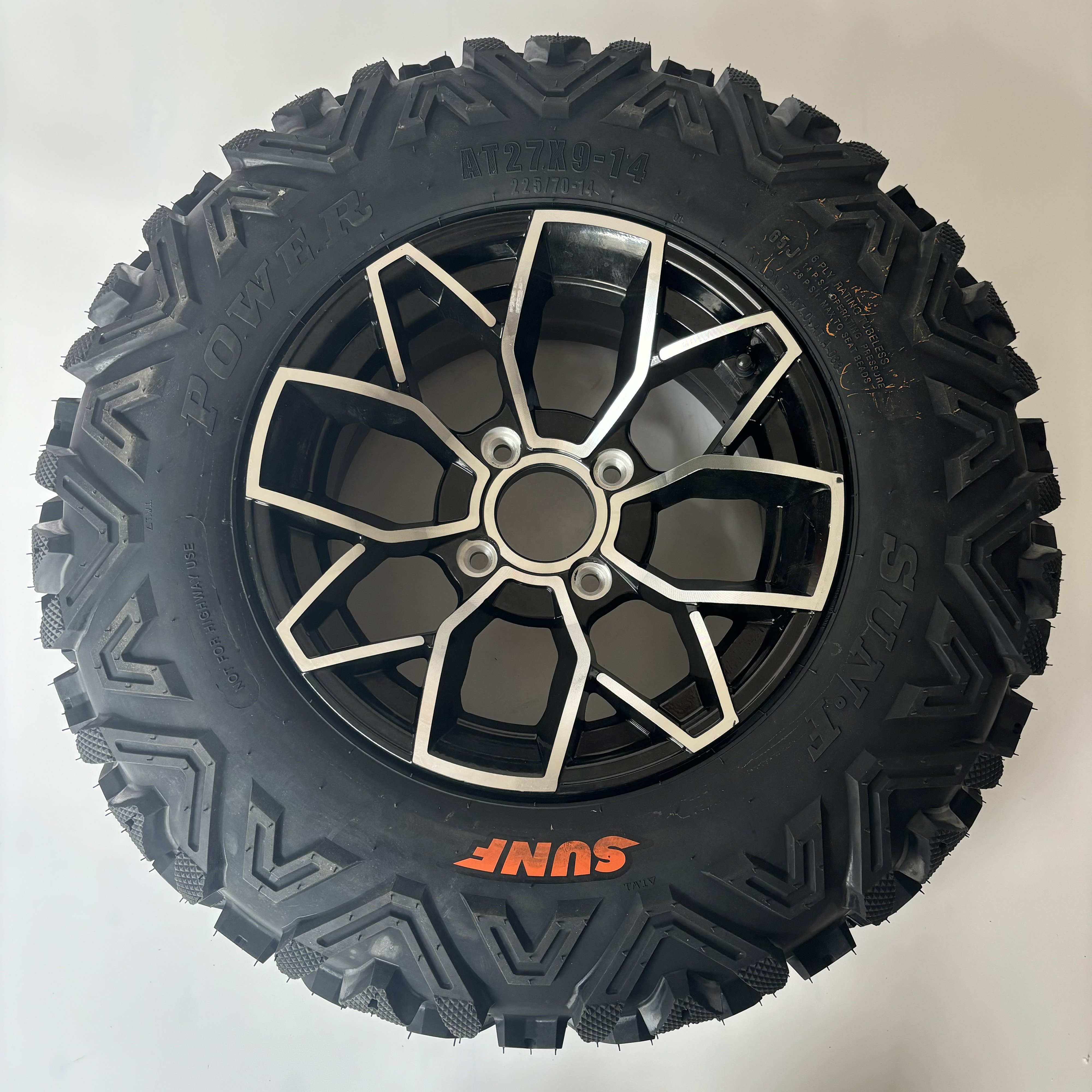 Newest Design 14inch Aluminum Alloy Rim Front 14x7 Rear 14x9 Fit for ATV UTV GO KART Tires 26x9-14/ 27x9-14 /26x11-14 /27x11-14