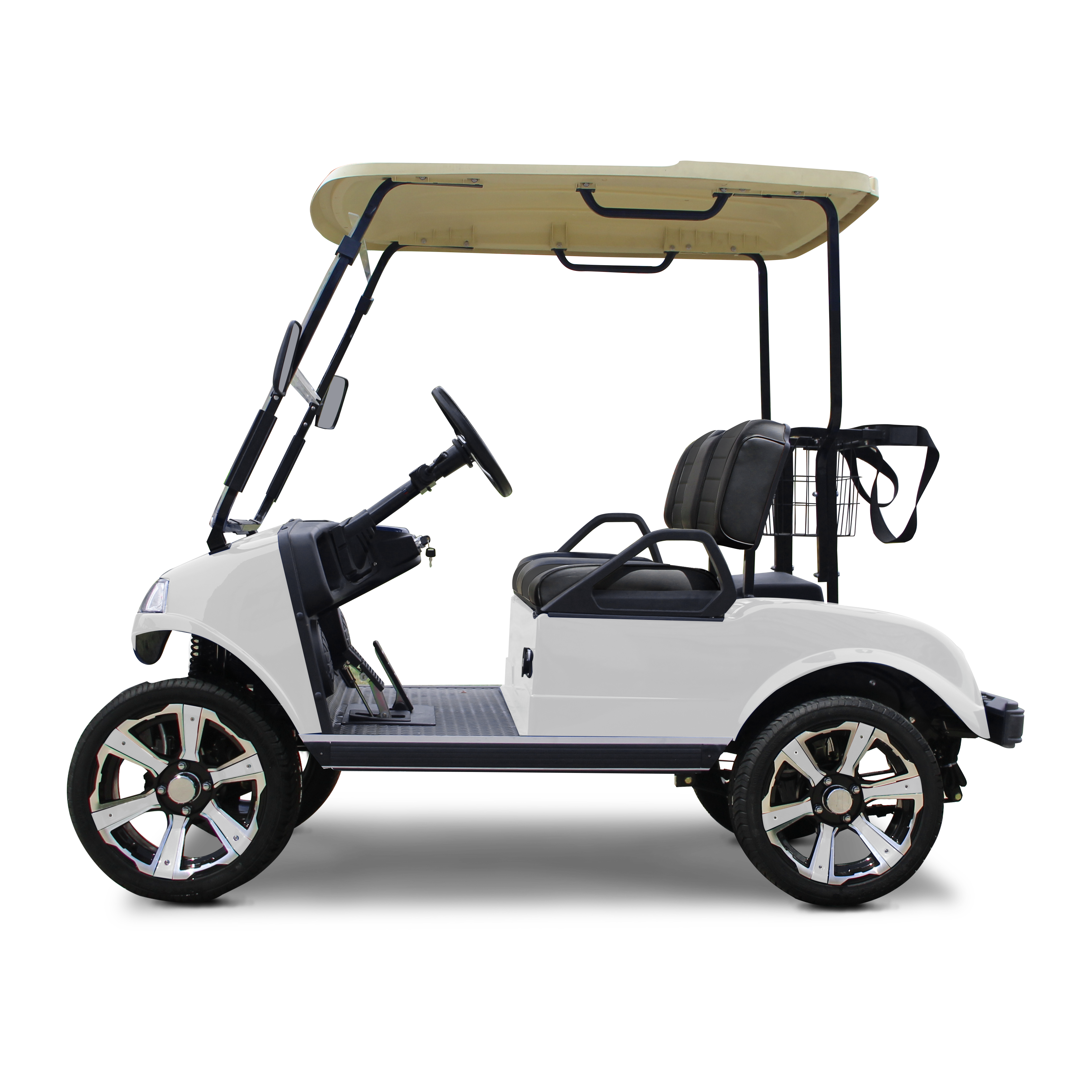 HDK Cooler Kart Lithium Battery Buggy Used Ambulance Car Mini jeep 125cc 2 Seat UTV 6.3kw AC Motor Electric Golf Cart