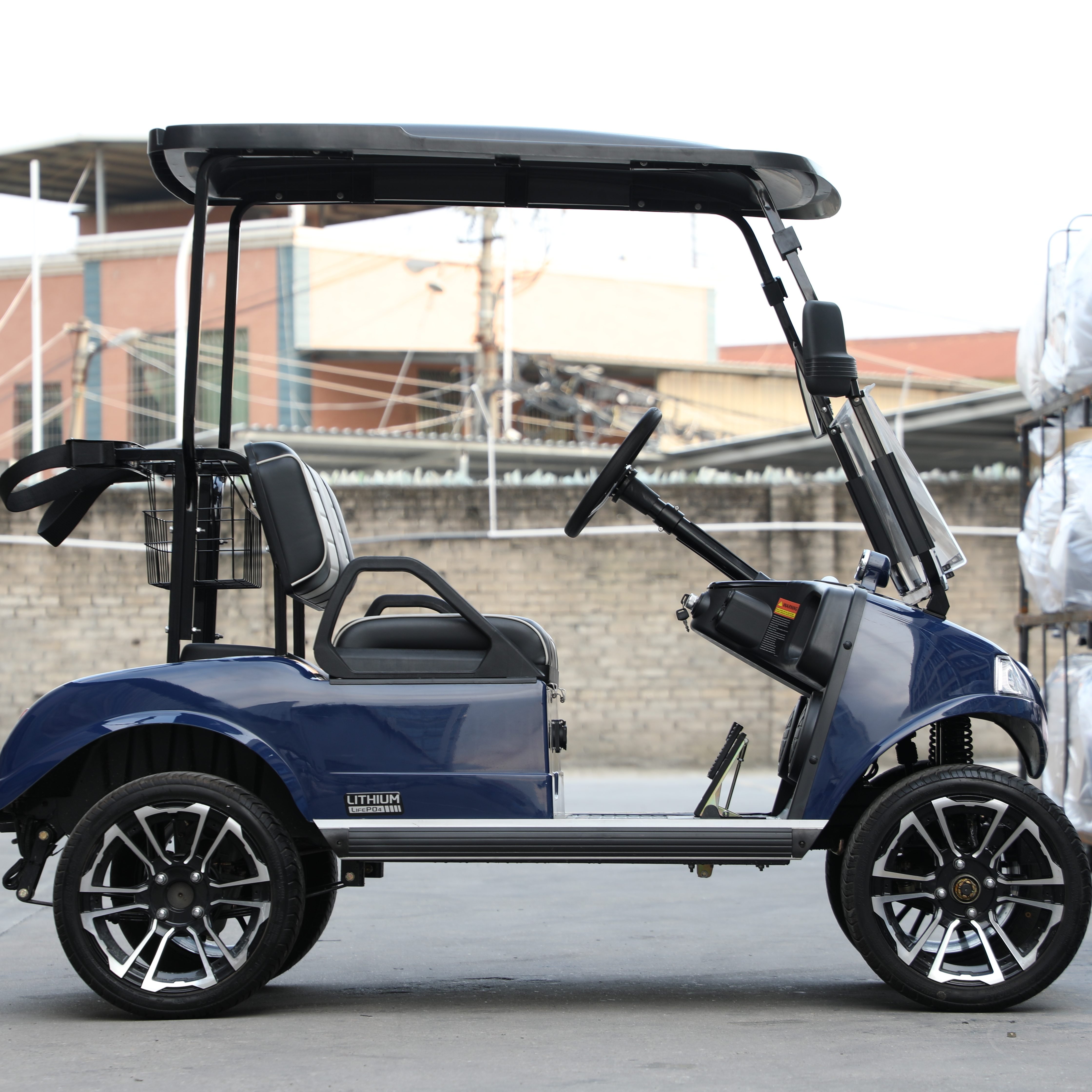 HDK Cooler Kart Lithium Battery Buggy Used Ambulance Car Mini jeep 125cc 2 Seat UTV 6.3kw AC Motor Electric Golf Cart