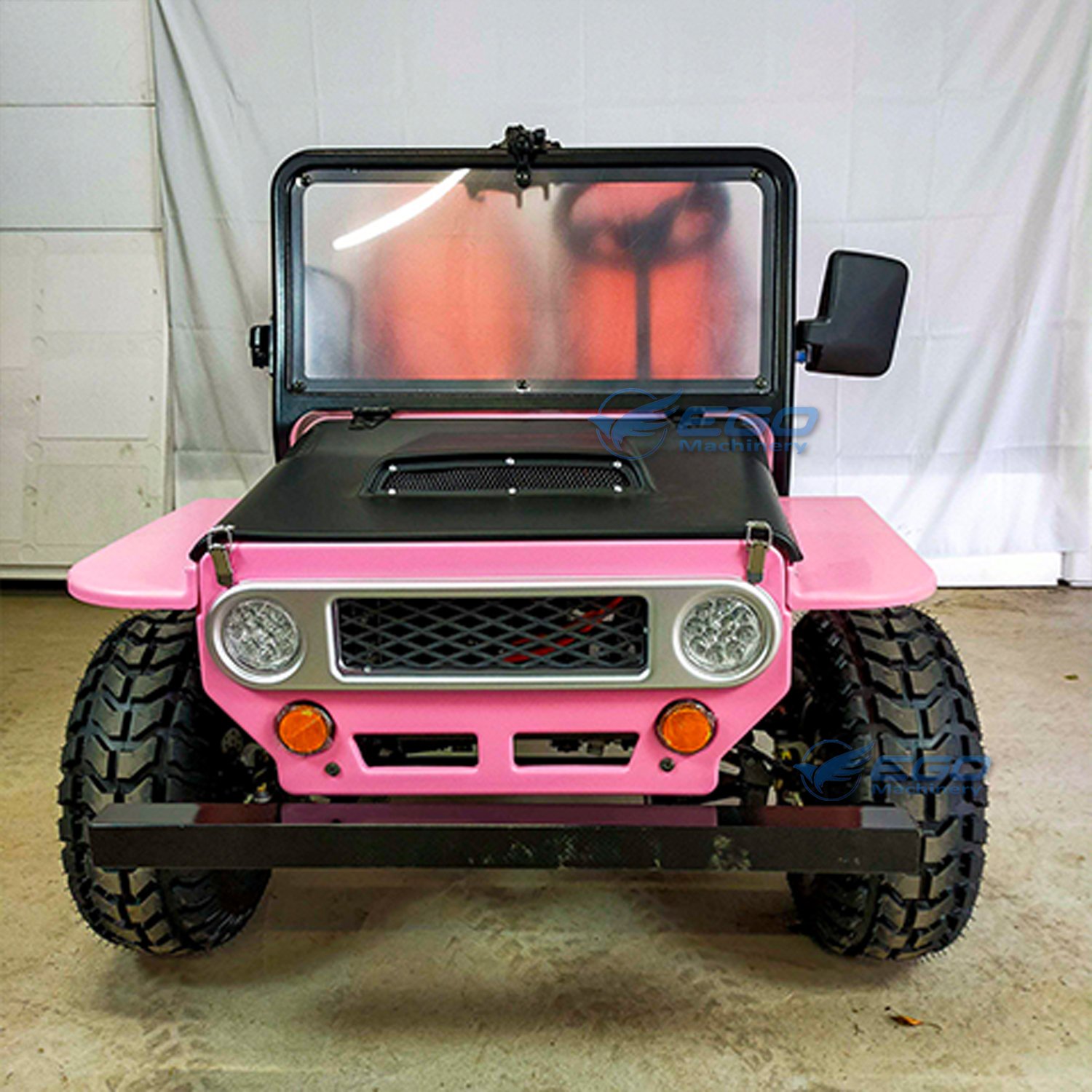 3-speed Reverse Engine 150cc Mini Kids Jeep with 2 Adult Seats CE Certified