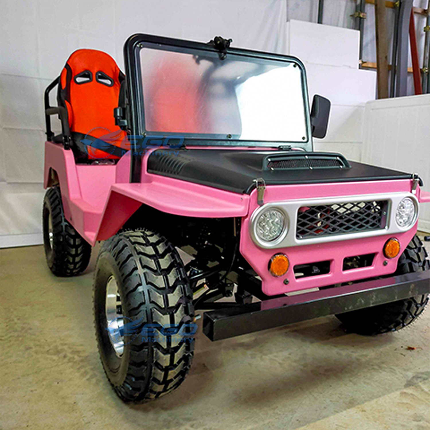 3-speed Reverse Engine 150cc Mini Kids Jeep with 2 Adult Seats CE Certified