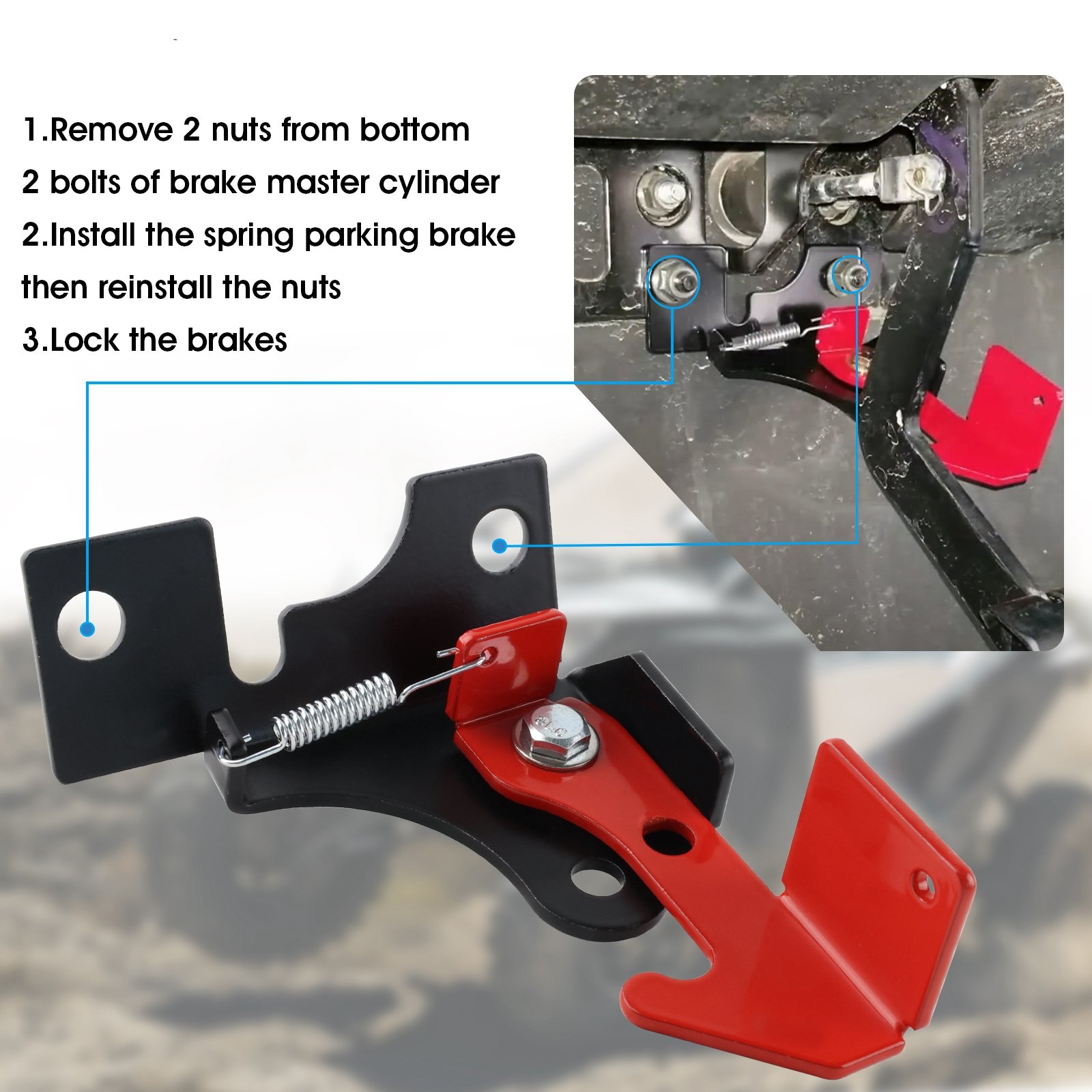 Parking Brake Replacement for Spring Brake Thingy Lockable Heavy Duty Compatible for Polaris RZR 800 900 1000 Models