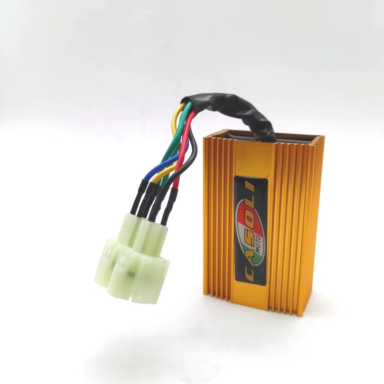 6Pin Gold Aluminium Box Scooter ATV CDI Modified GY6 125-250CC Unlimited Speed DC Igniter