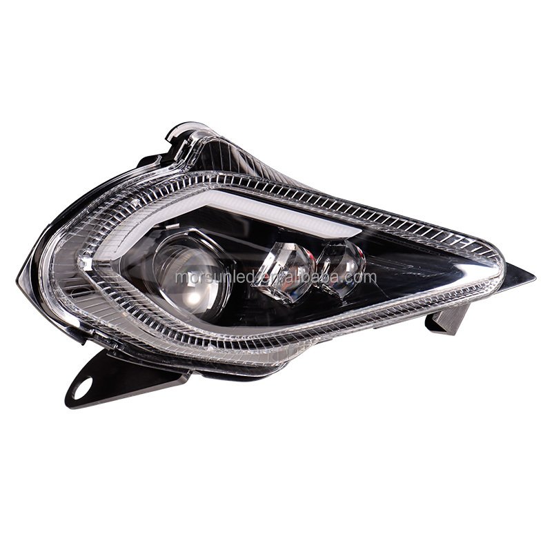 MorSun for 06-22 Yamaha ATV LED Headlight UTV Accessories for Yamaha Raptor 350/YFZ 450/450R/Wolverine Headlamp Projector