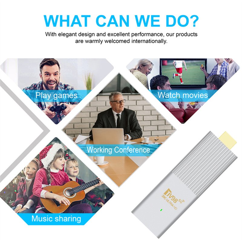 TV98 ATV X6 Smart TV Box Dual WIFI Allwinner H313 Android 14.0 Set Top Box 8K Video Media Player BT5.0 TV Stick Dongle
