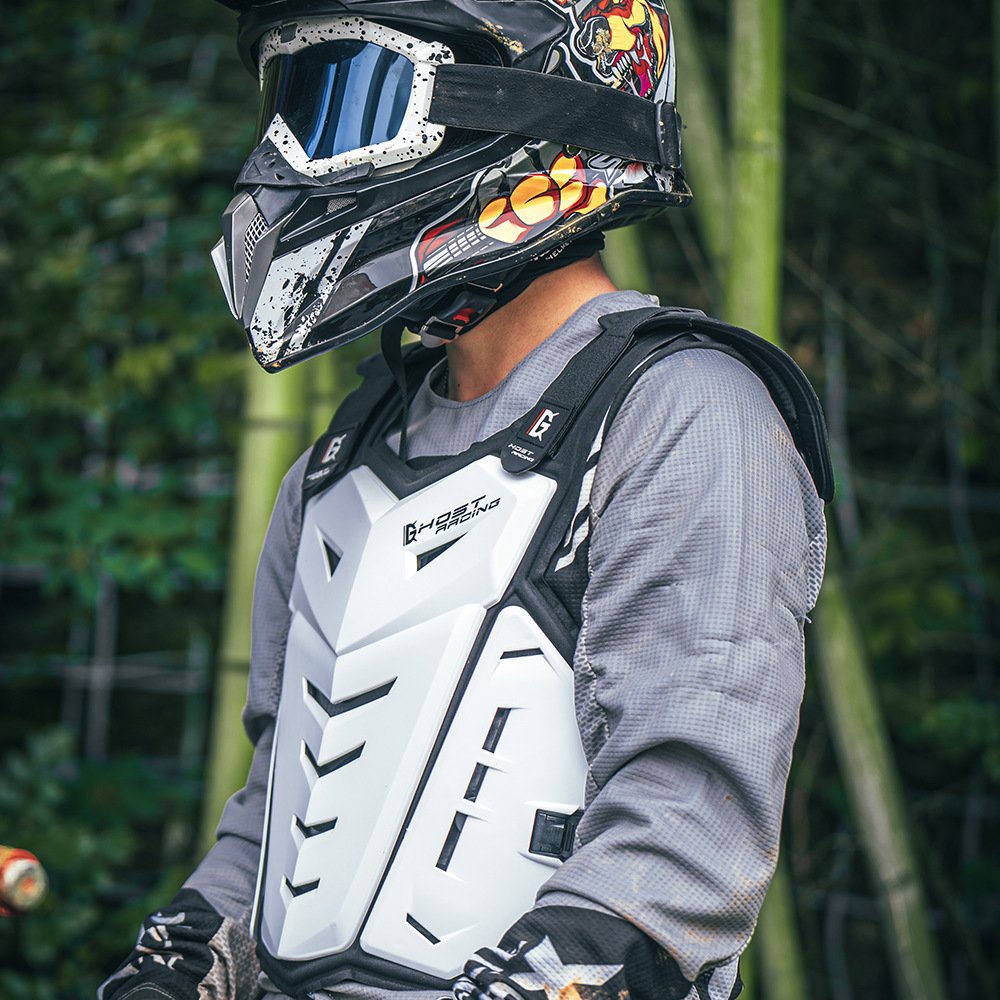 New Motocross Body Armor Motorcycle Riding Armor Vest MX MTB ATV Upper Body Jacket Protector Moto Back Protection Chest Pad