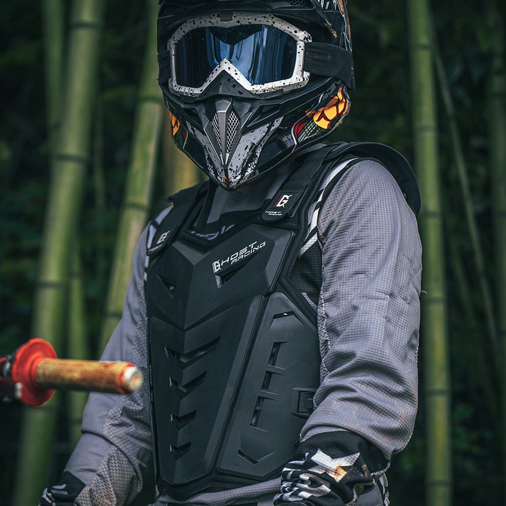 New Motocross Body Armor Motorcycle Riding Armor Vest MX MTB ATV Upper Body Jacket Protector Moto Back Protection Chest Pad