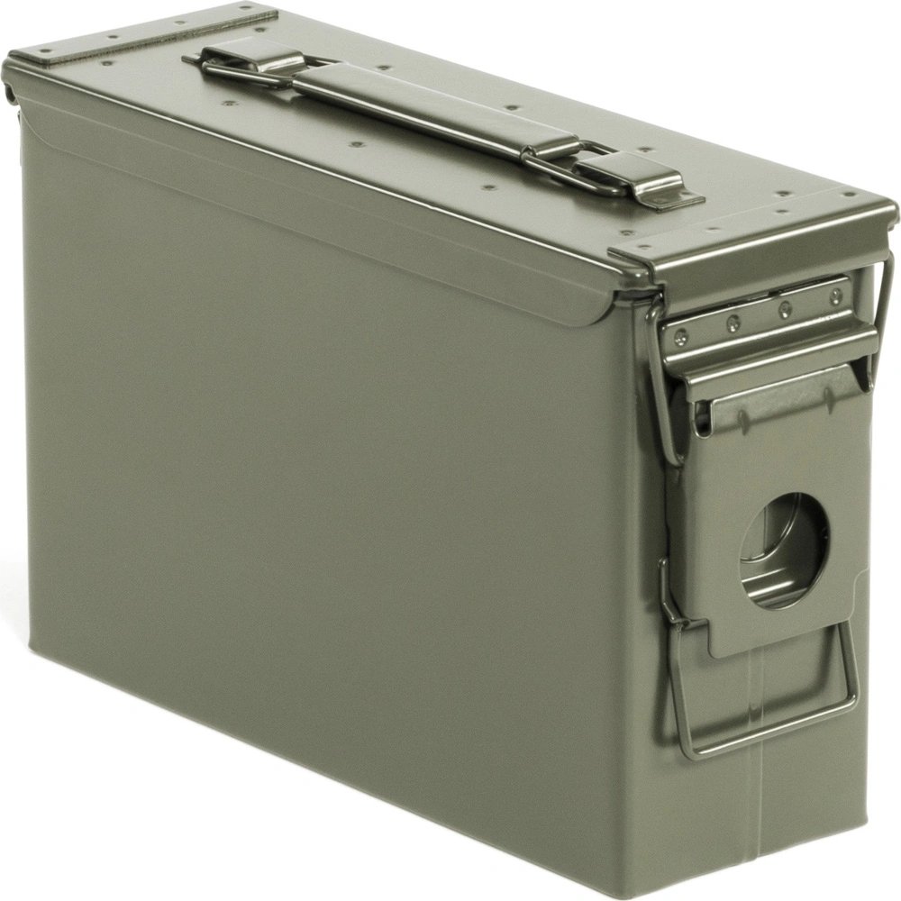 Caisse a Munition Militaria Grand Modele PA108 / Boite Metallique De Rangement Munitions