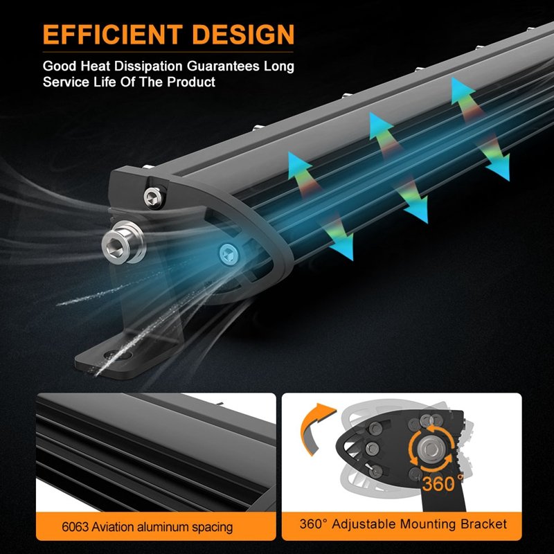 LED Work Light 7 Inch 14 Inch 30 Inch Ultra-thin Single Row LED Light Bar Suitable for Off-road 4X4 Je-ep Wrangler Jk Work Light