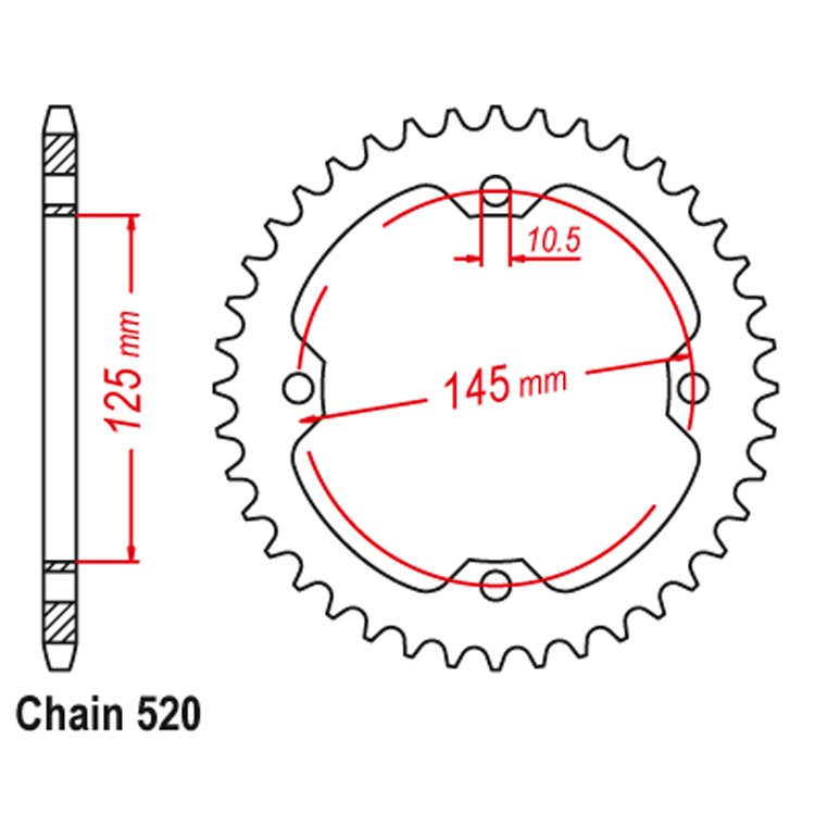 Factory Custom ATV Raptor 700 Spare Parts 36T 38T Sprocket in New Condition Plastic Steel Material Yamaha YFM 700 250 350 Raptor