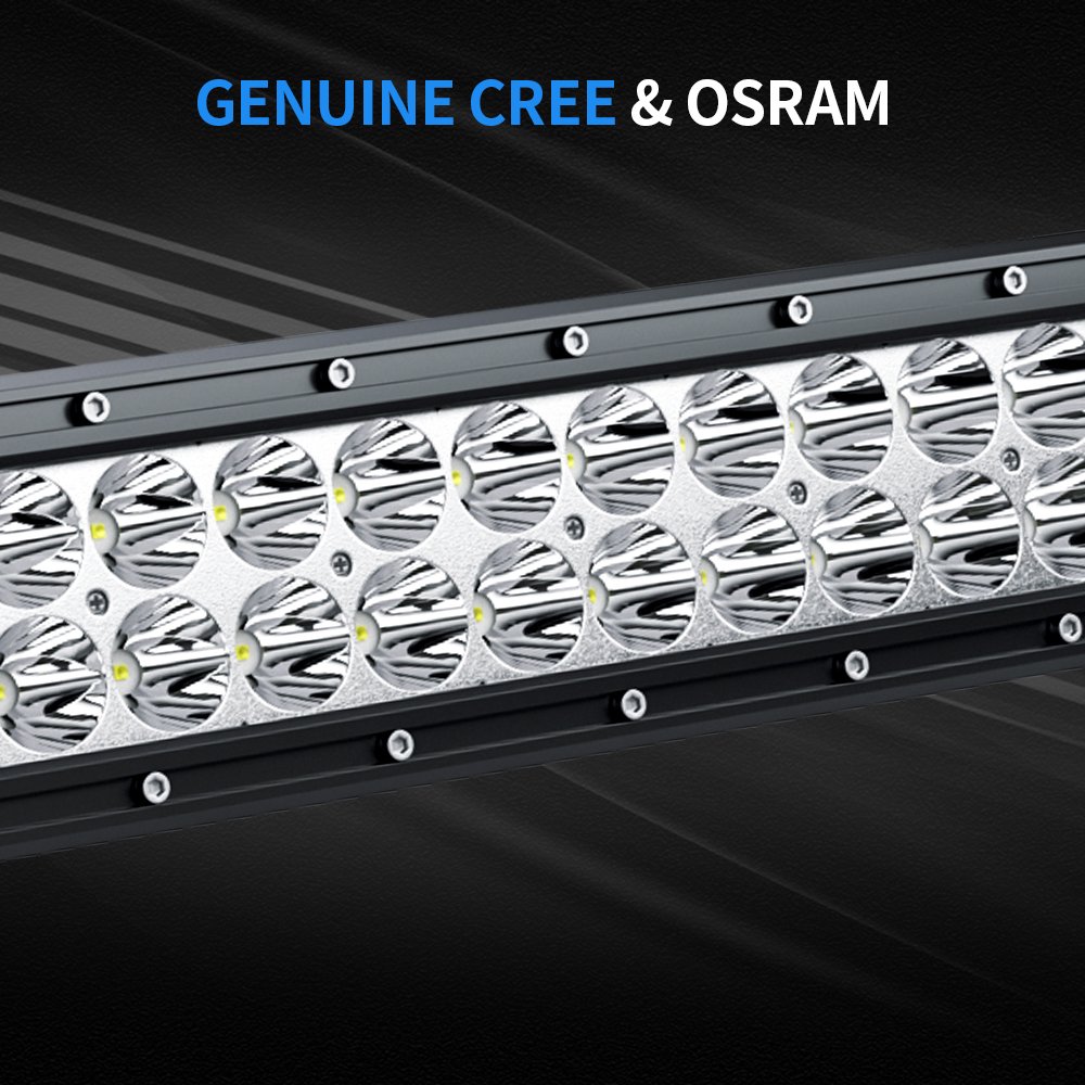 New 5w 10" ATV Parts Led 4x4 Light bar Reflector LED Light Bar, Quad Row Off Road LED Driving Lights Spot Flood Combo Beam