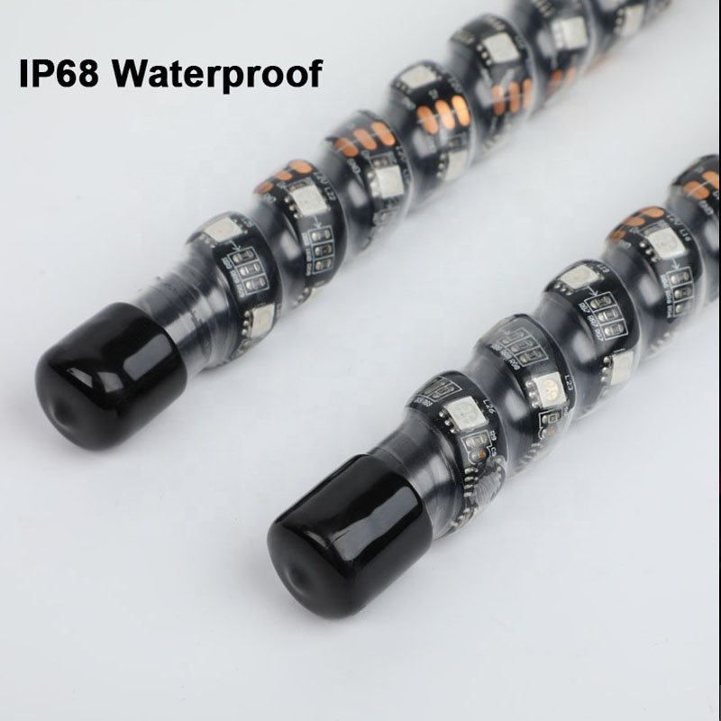 10+ Years Factory Wholesale LED Whip Antenna Stick 2ft 3ft 4ft Spiral RGB Chasing LED Whip Light for UTV ATV RZR Can Am SXS