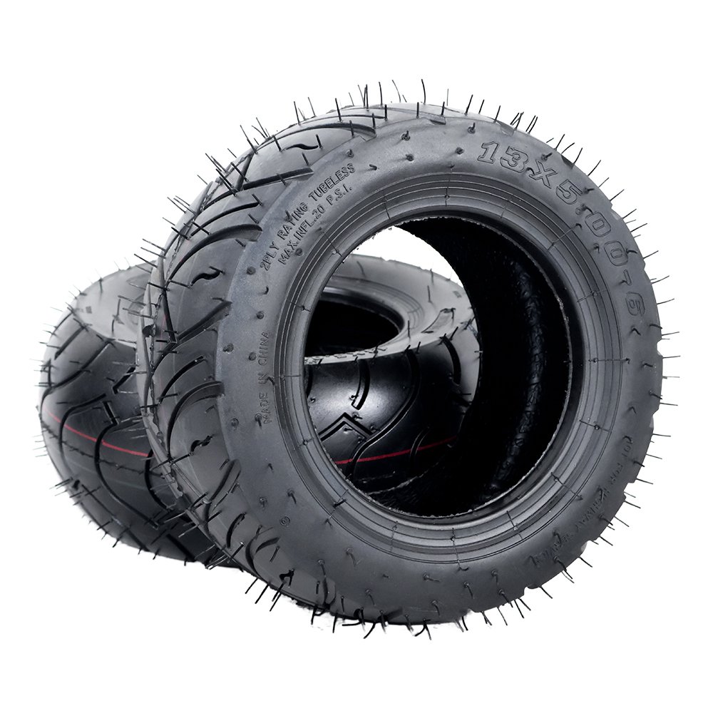 13x5.00-6 Tire Tubeless Pneumatic Rubber Tires Replacement for Mega/Monster Moto, Taotao, Pit Pocket Bike Parts