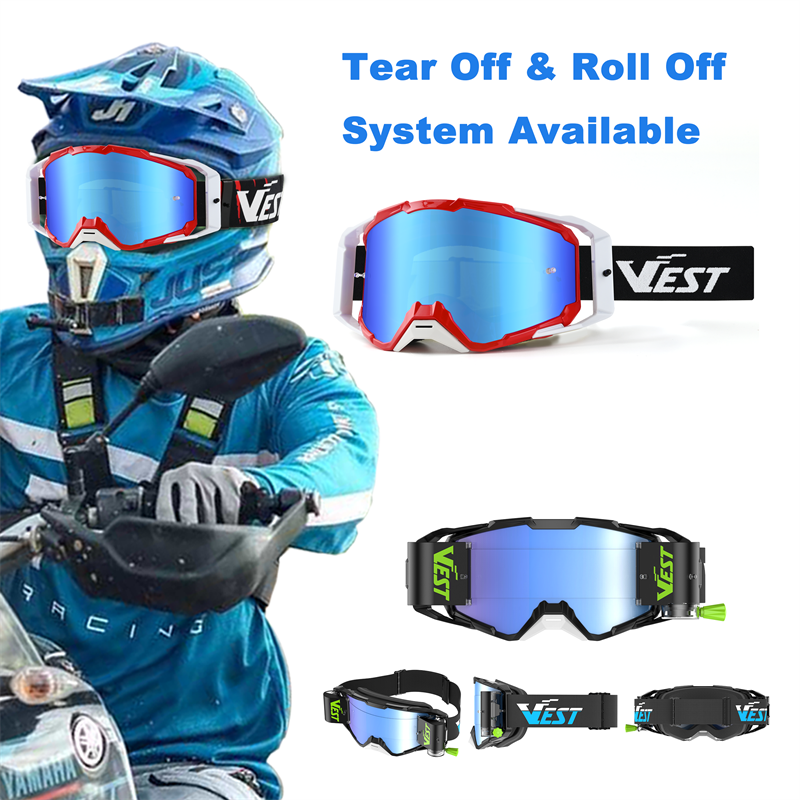 Motocross Goggles Supplier OTG Design UV400 Protection Tear Offs Custom Wholesale OEM MX Motorcycle Goggles