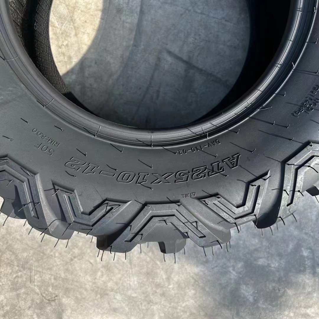 AT 25x10-12 25*10-12 DAV110 6Ply TL 12 Inch Manufacture Wholesale Popular Atv Sport Rear Tire Utility Utv Sxs Tyre or Rim