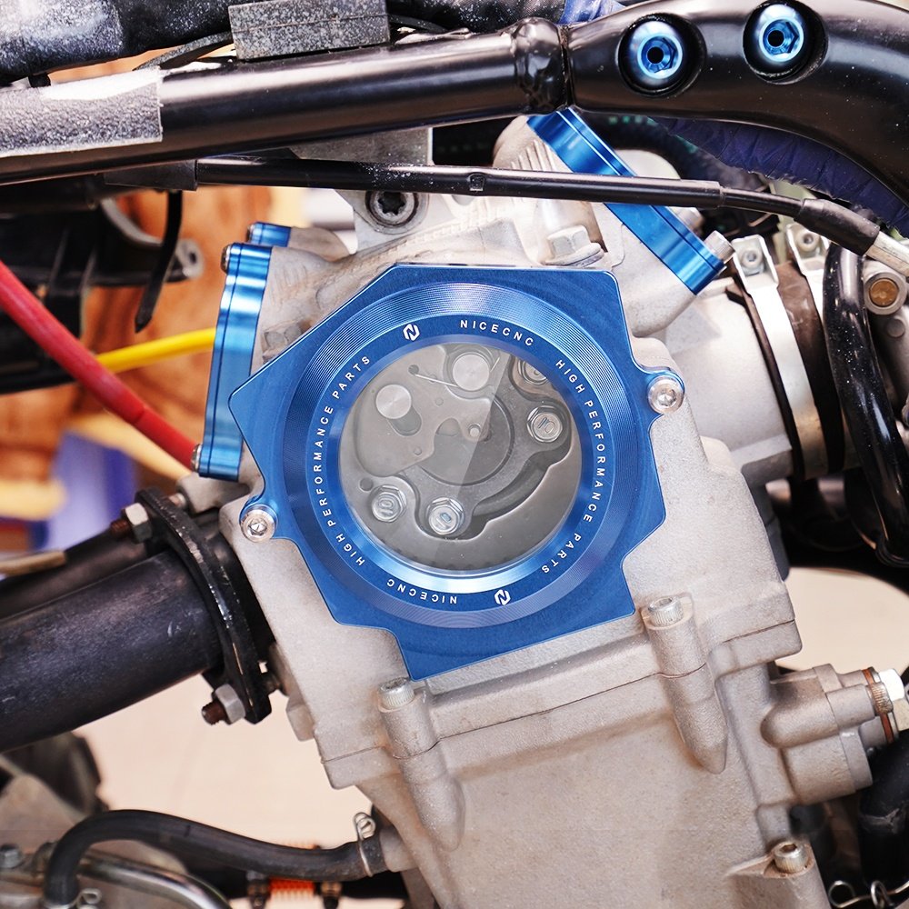 NiceCNC ATV Clear Cylinder Head Cam Cover Cap With Window for Yamaha Raptor YFM 700 R 2006-2018 2019 2020 2021 2022 2023 2024