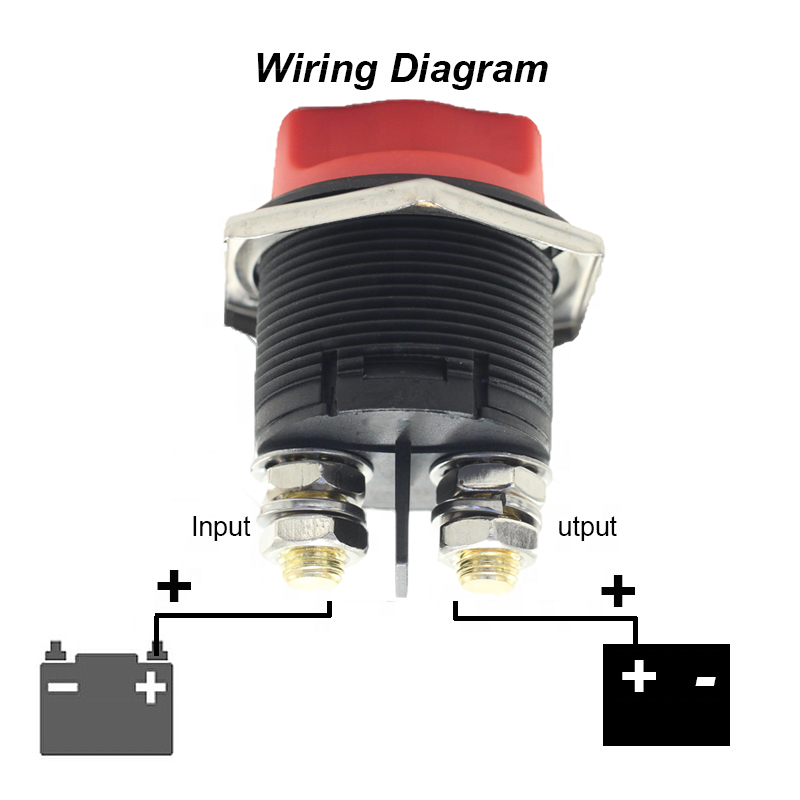 200A Master Battery Disconnect Isolator 12V-48V on Off Power Cutoff Switch Waterproof Heavy Duty for Marine Boat Car RV ATV UTV