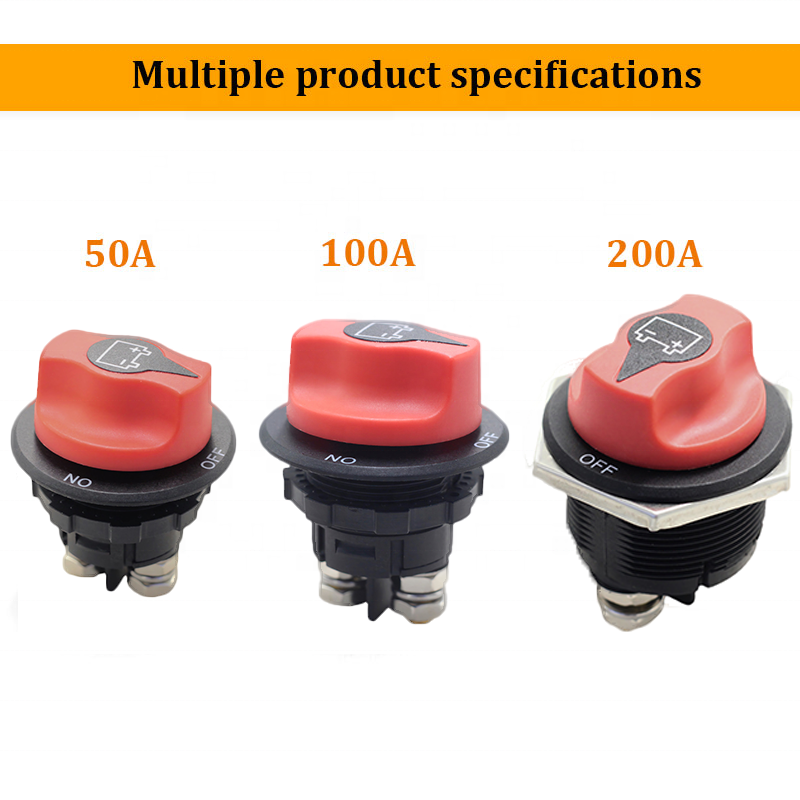 200A Master Battery Disconnect Isolator 12V-48V on Off Power Cutoff Switch Waterproof Heavy Duty for Marine Boat Car RV ATV UTV