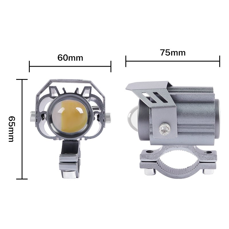 Motorcycle LED Light 10W Off-road Projector ATV Scooter Lens Headlight Fog Light Driving Lights Spotlight for Motorbike