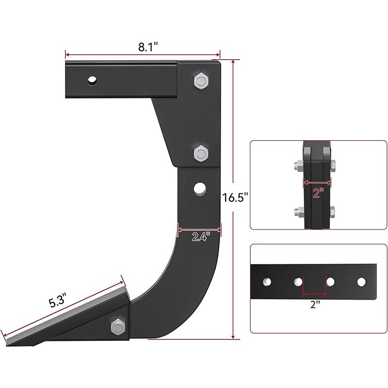 New 18-Inch Trencher and 2-Inch Receiver ATV/UTV/Tractor Plow With Bearing for Farming and Harvesting