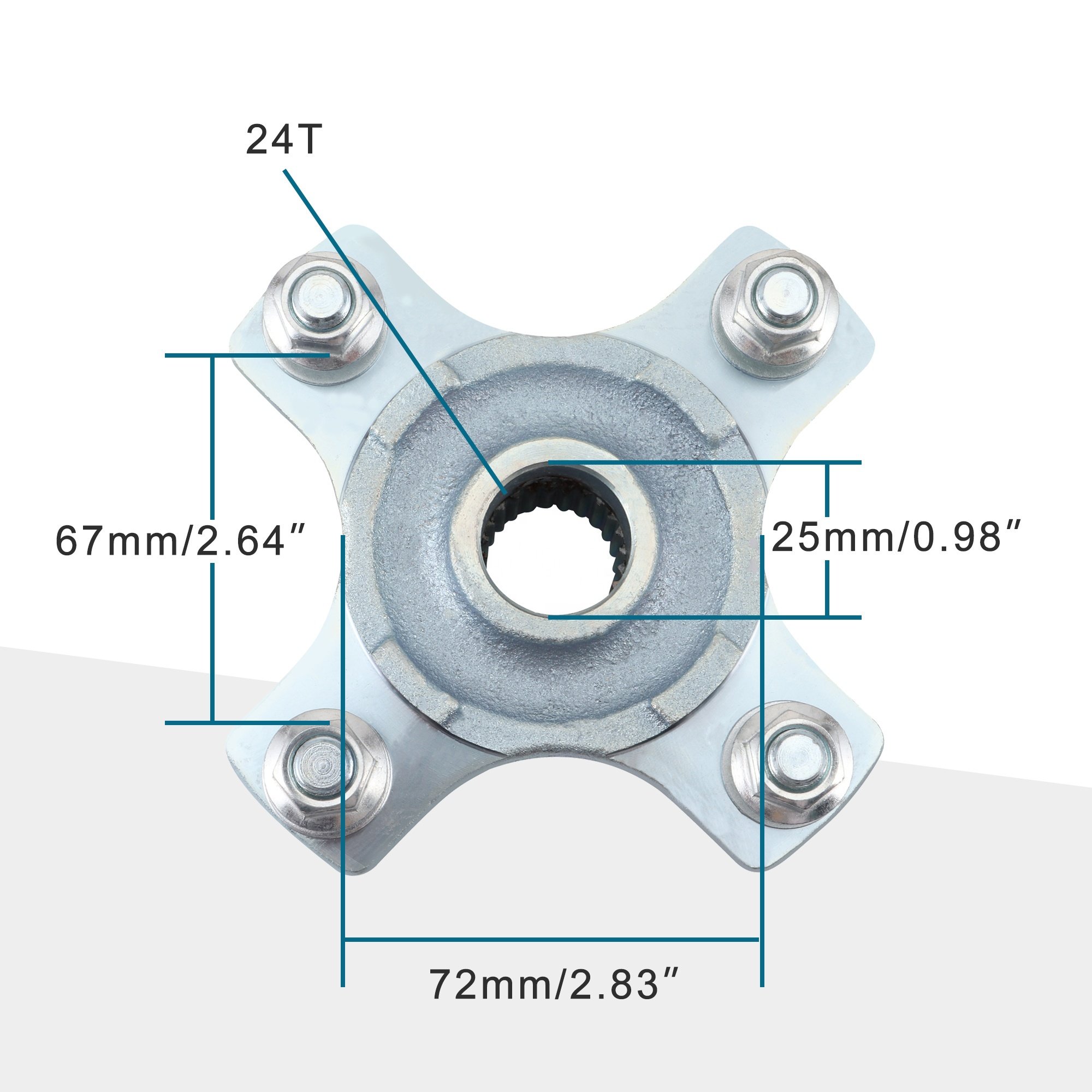 GOOFIT 2Pcs/set Motorcycle Rear Axle Wheel Hub Bearing Replacement for Yamaha Raptor 660 700 YFZ450 YFZ450R 2009-2011