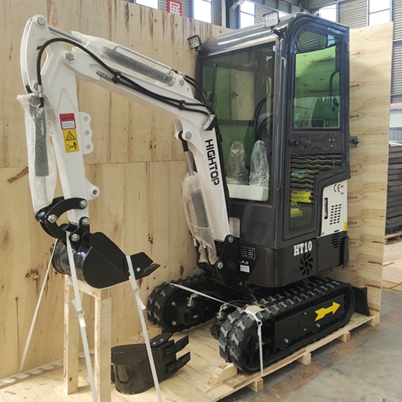 Euro 5 Engine 1 Ton Chinese Mini Excavators New Mini Excavator Minipelle Minidigger with Sunshade for Sale