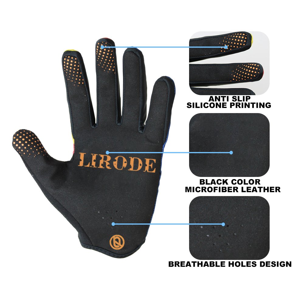Custom Mountain Dirt Bike Gloves Full Finger MTB ATV MX Bicycle Enduro Downhill Cycling Motorbike Motorcycle Motocross Gloves