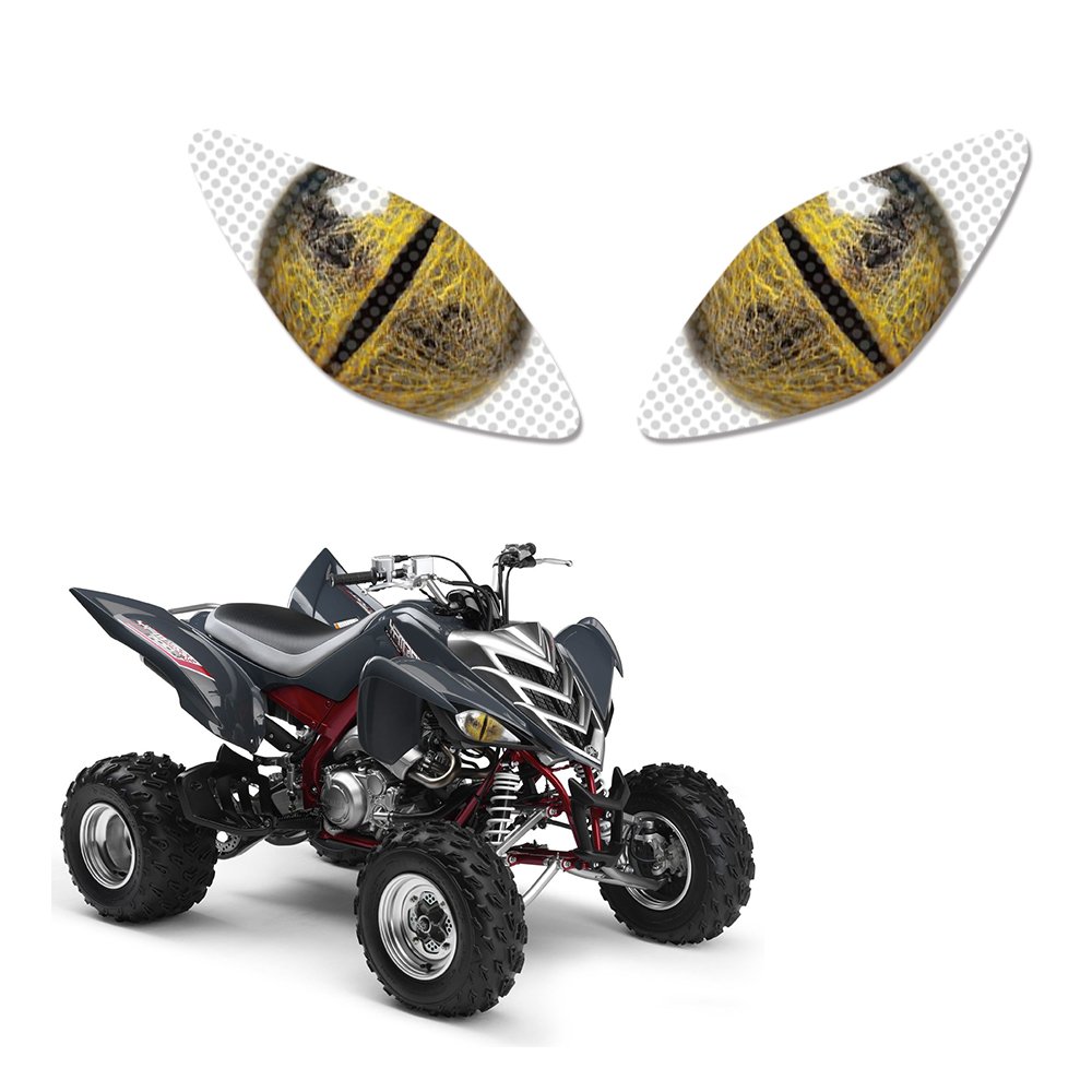 Motorcycle Parts Sticker Headlight Eye Graphics Kit Light Cover Decal ATV Fit for Yamaha Raptor 660 2005