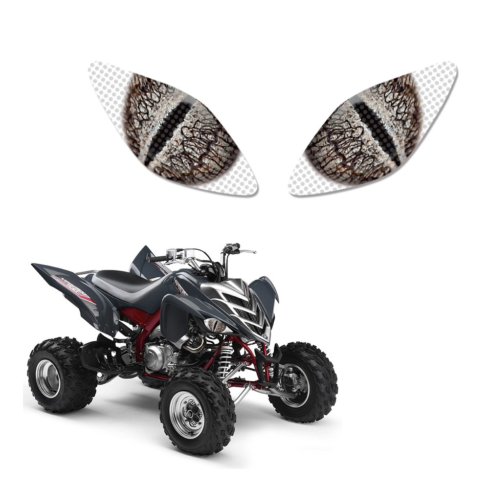 Motorcycle Parts Sticker Headlight Eye Graphics Kit Light Cover Decal ATV Fit for Yamaha Raptor 660 2005