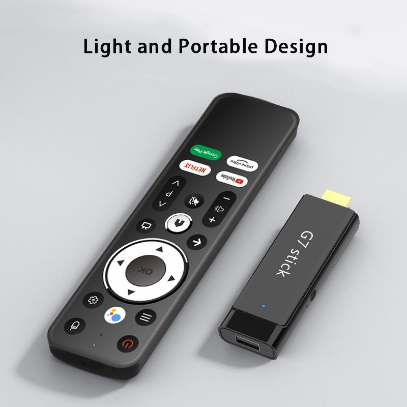 JCXK 4k Tv Stick S905Y4 ATV Smart Set Top Box Voice Remote 5G Dual Wifi Smart Android 11 ATV Tv Stick