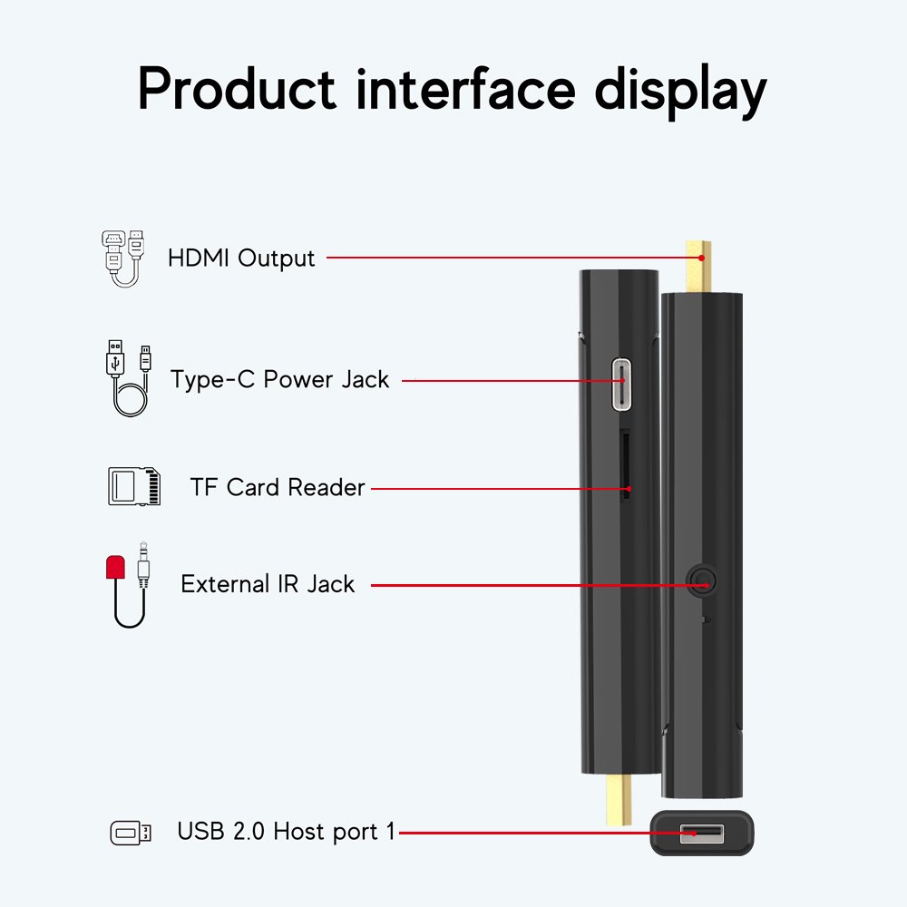 JCXK 4k Tv Stick S905Y4 ATV Smart Set Top Box Voice Remote 5G Dual Wifi Smart Android 11 ATV Tv Stick