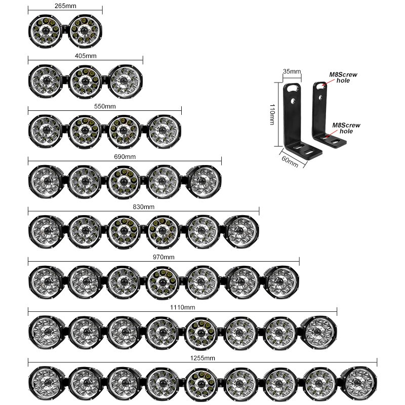 Universal Led Light Bars Combo Beam E-mark 4x4 Car Truck ATV SUV UTV LED Bar Light