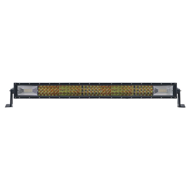 High Power 22 32 42 Inch Amber Offroad Light Double-row Hybrid Dual-Colour LED Strobe Light Bar Atv Led Light bar